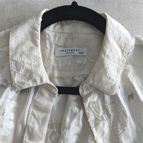 Equipment cotton-silk button-up shirt - Picture 4 of 5